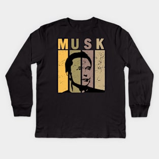 Elon Musk Kids Long Sleeve T-Shirt